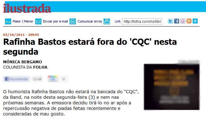 Rafinha Bastos deixa o CQC
