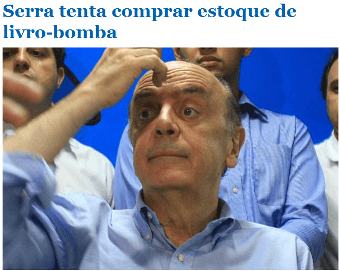 Serra tenta comprar estoque de livro bomba Serra tenta comprar estoque de livro bomba