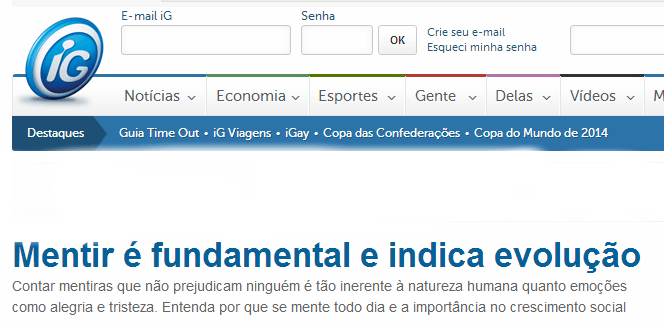 Ig justifica a revista Veja