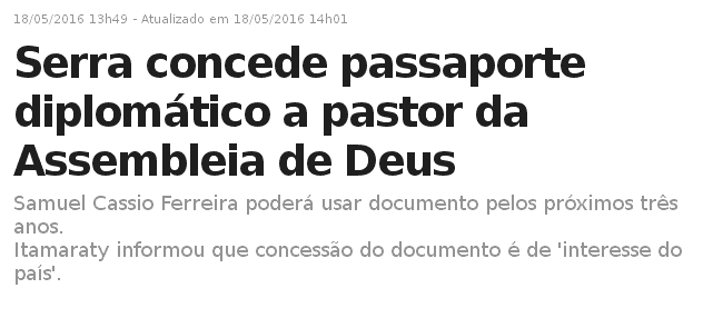 {{não acredite em mim - G1}}