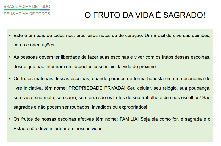 Bolsonaro e o direito à vida