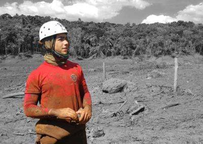 Aspirante Tonani, bombeiro em Brumadinho